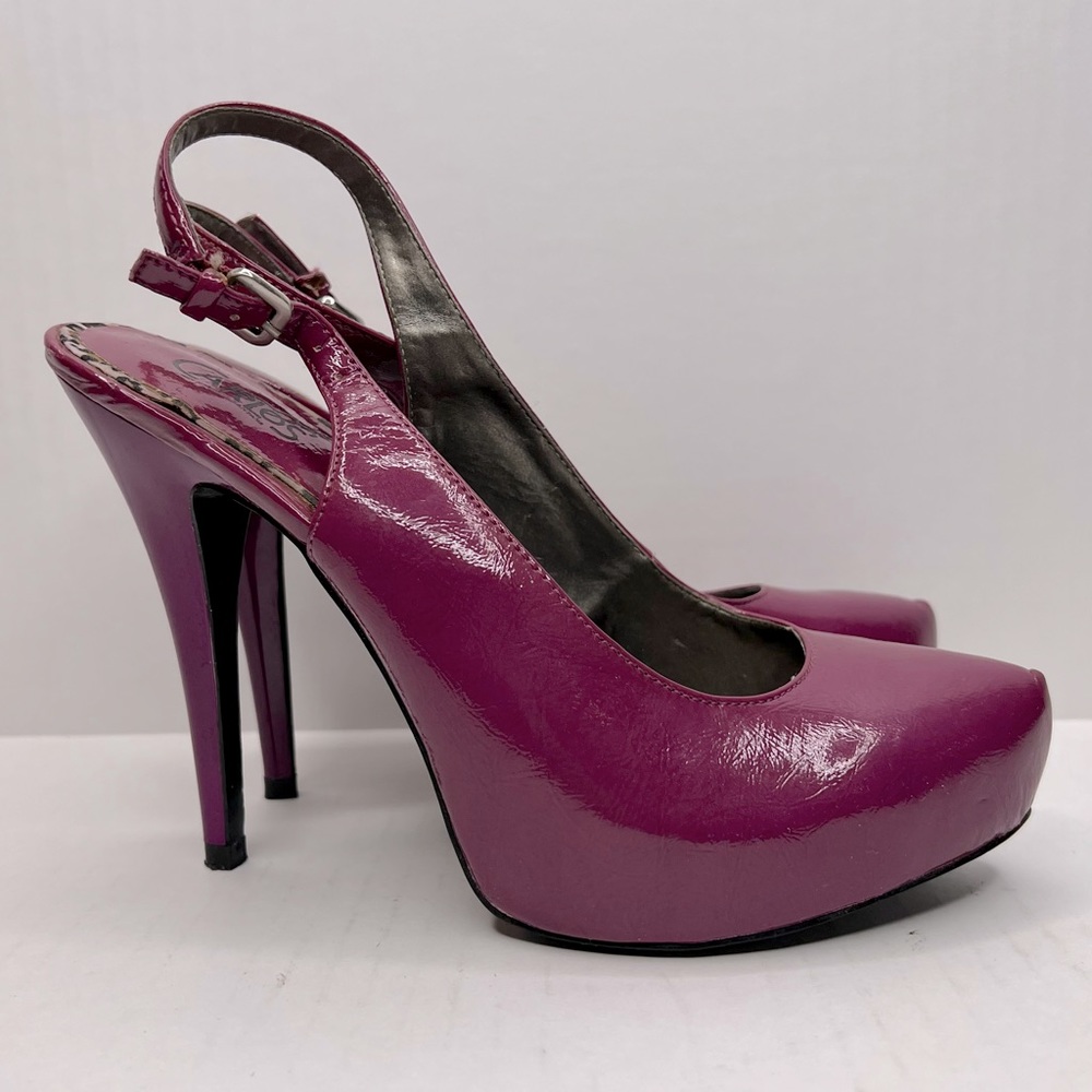 Carlos by Carlos Santana Purpleish/Pink Slingback Heels. Size 7